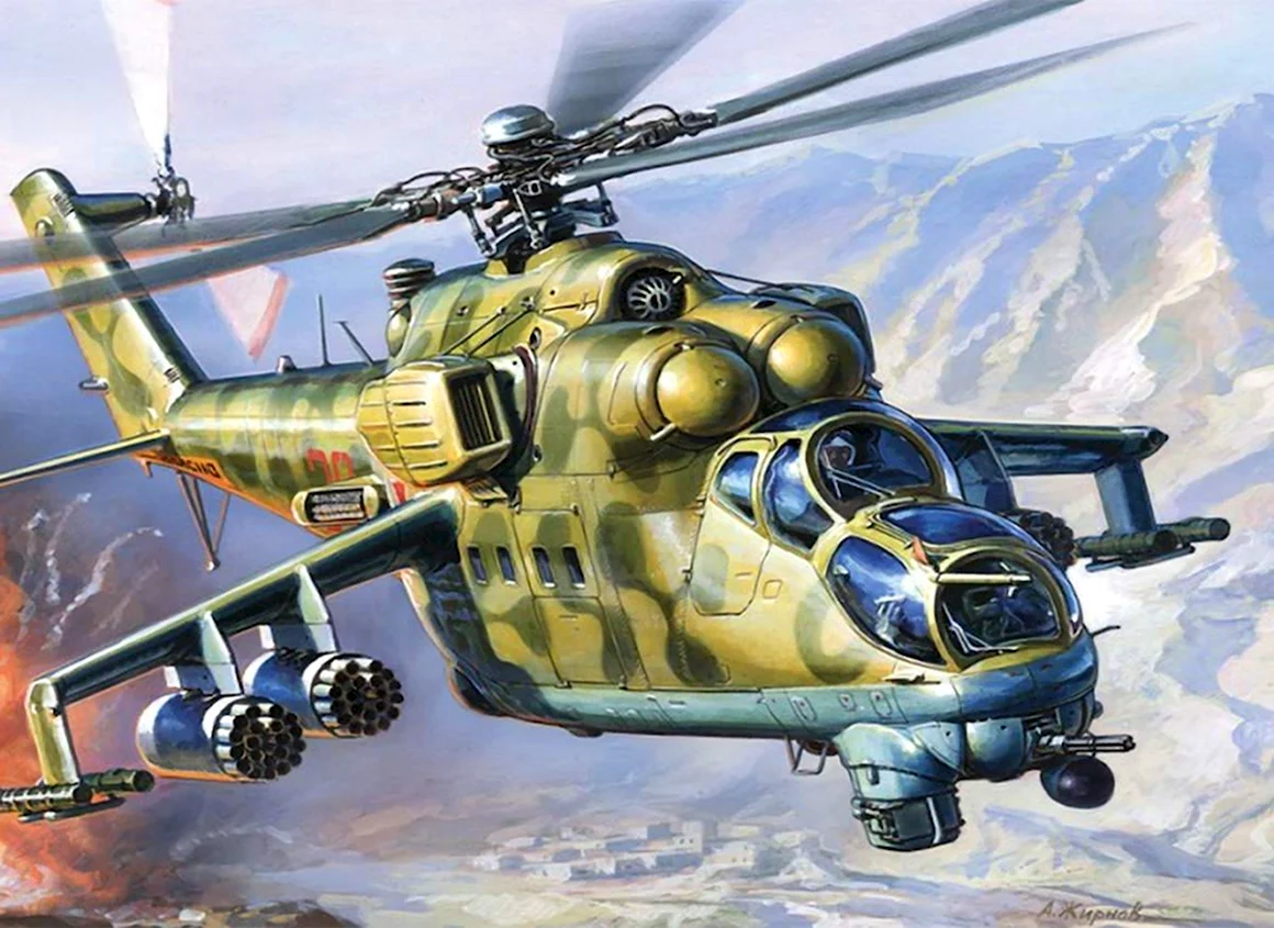 Сборная модель zvezda Советский ударный вертолет ми-24в 7403 1144