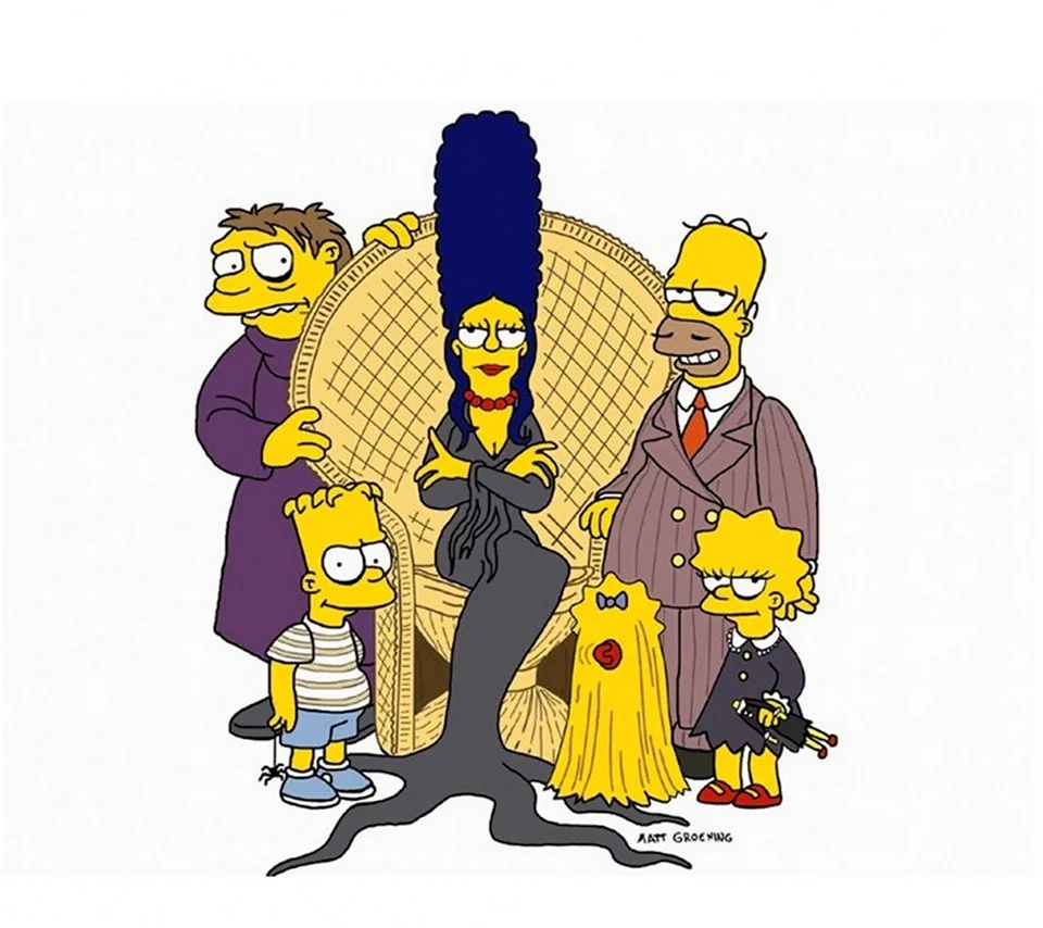 Симпсоны семейка Аддамс