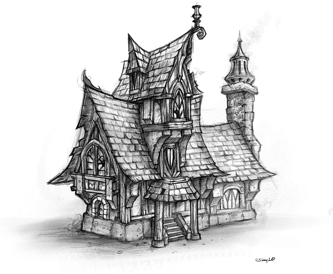 Сказочный средневековый дом
