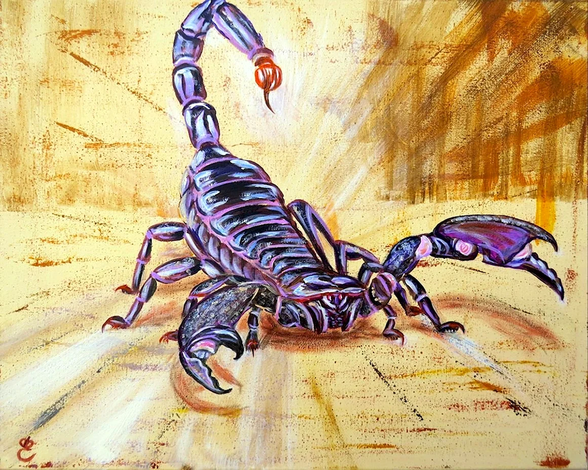 Скорпион живопись