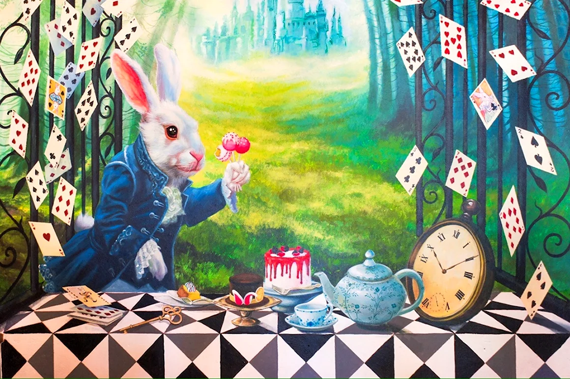 Следуй за белым кроликом Алиса в стране чудес