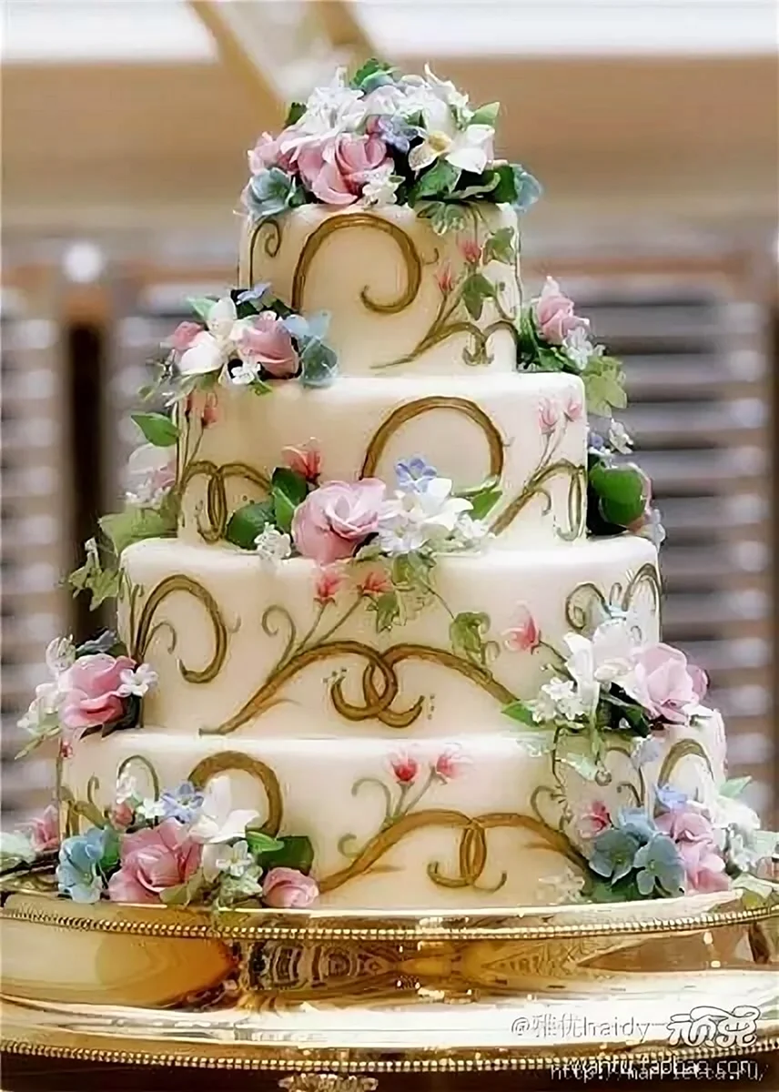 Свадебный торт Гарден кейк