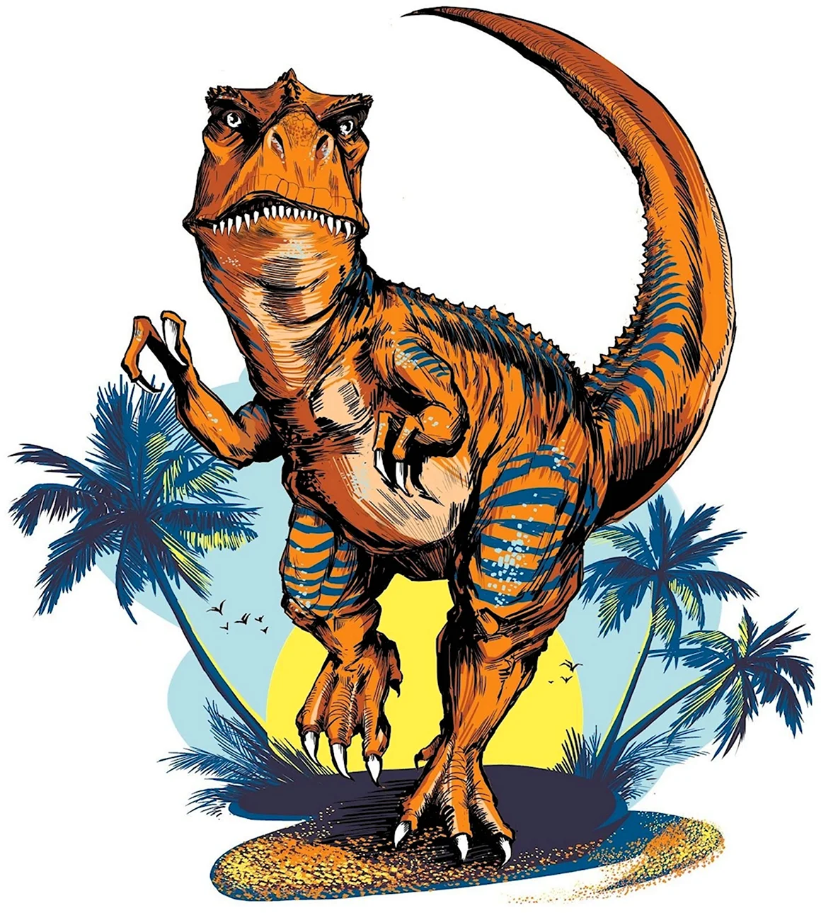 Тиранозаврус рекс мультяшный