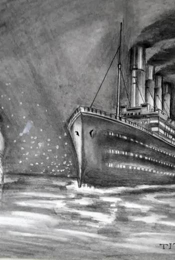 Титаник корабль зарисовки