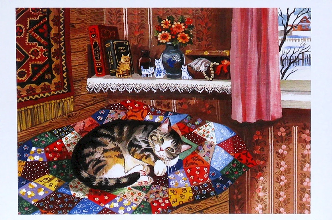 Уютный кот Митрофан Татьяны Родионовой