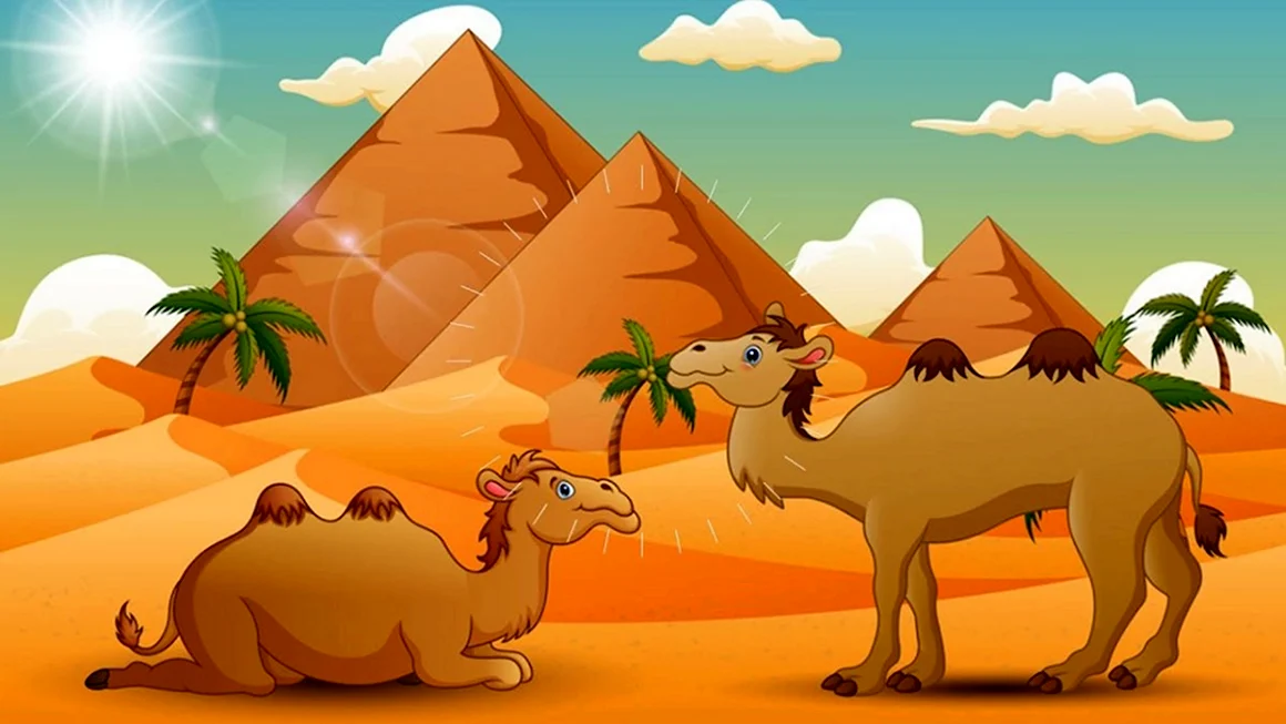 Верблюд пустыни для детей в детском саду-