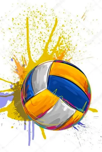 Волейбольный мяч рисунок Микаса