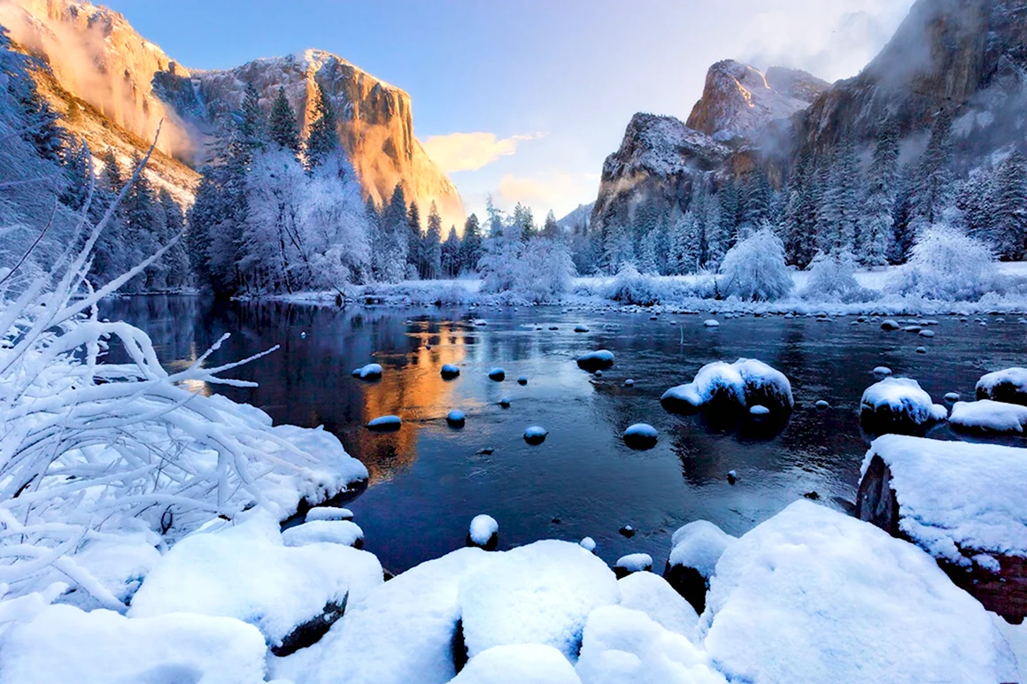 Yosemite National Park зимой