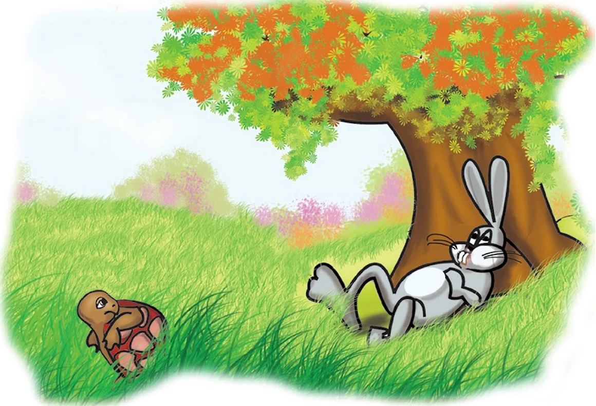 Заяц под деревом