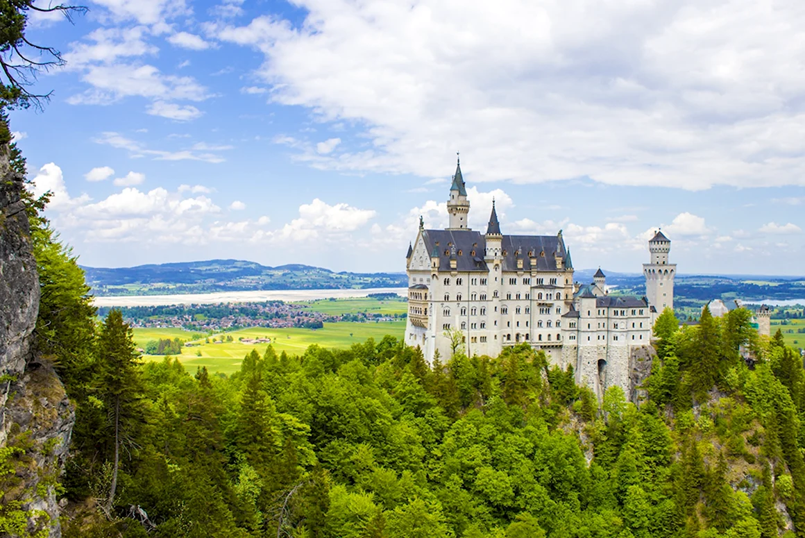 Замок Нойшванштайн Швангау Бавария Германия