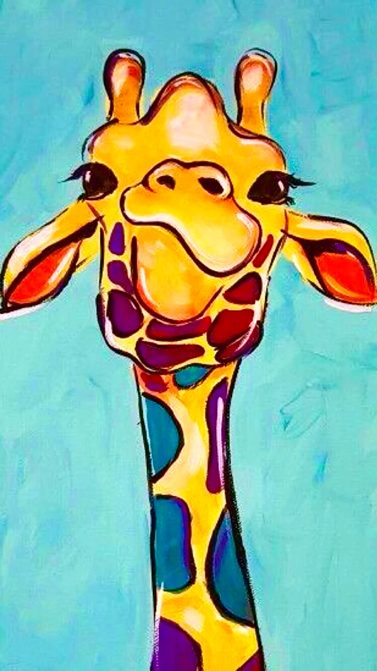 Жираф акрилом