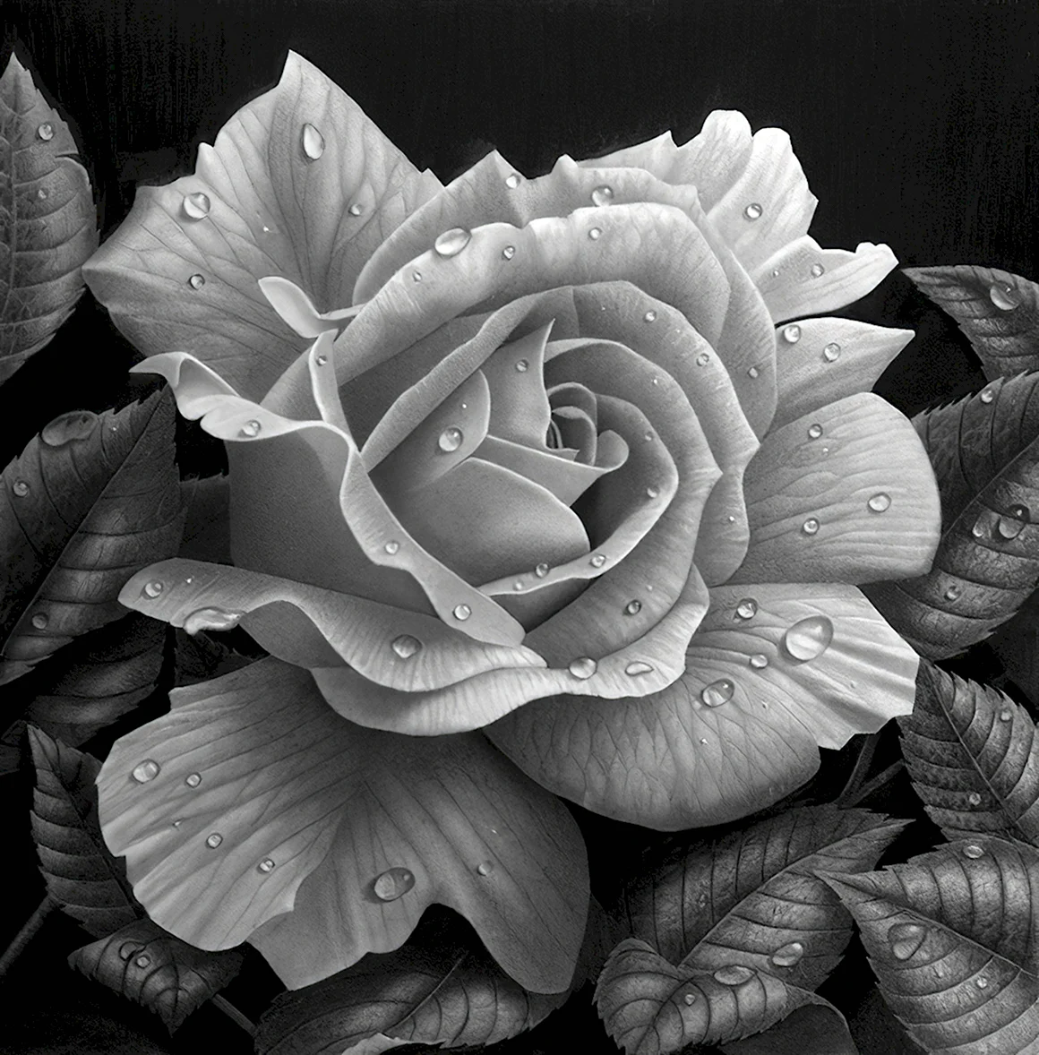 Живопись в черно белом цвете