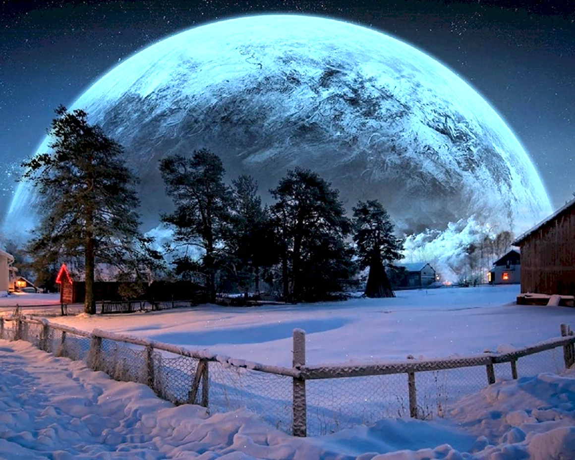 Зима Луна