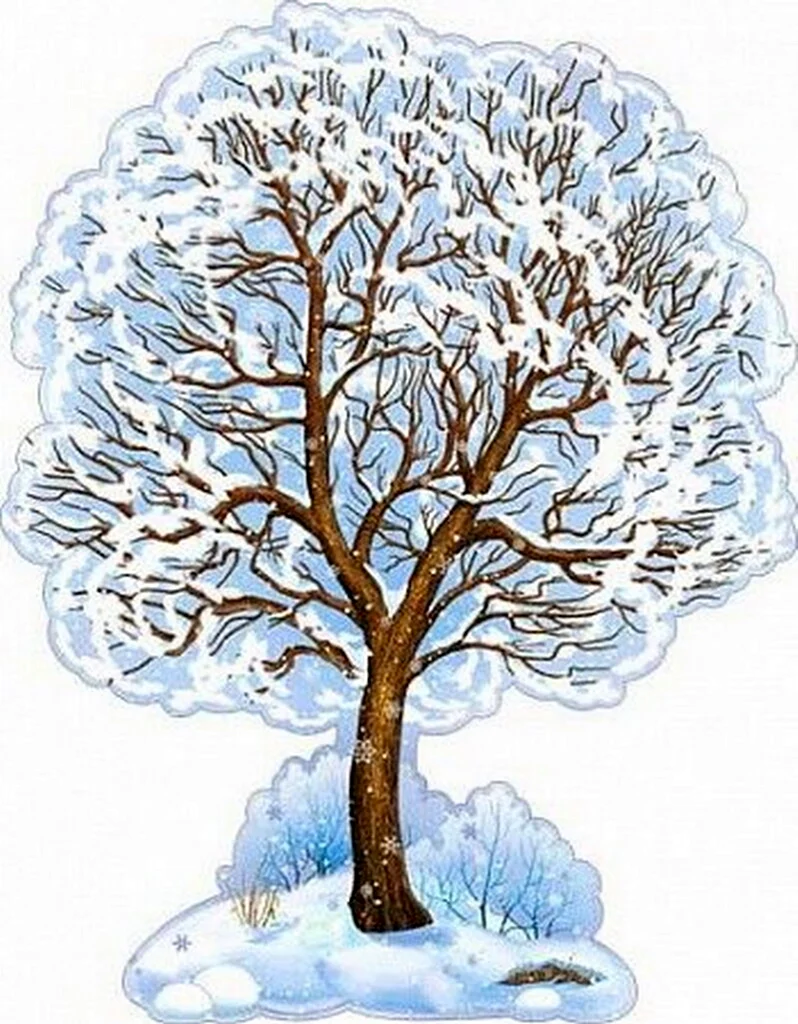 Зимнее дерево для детского сада