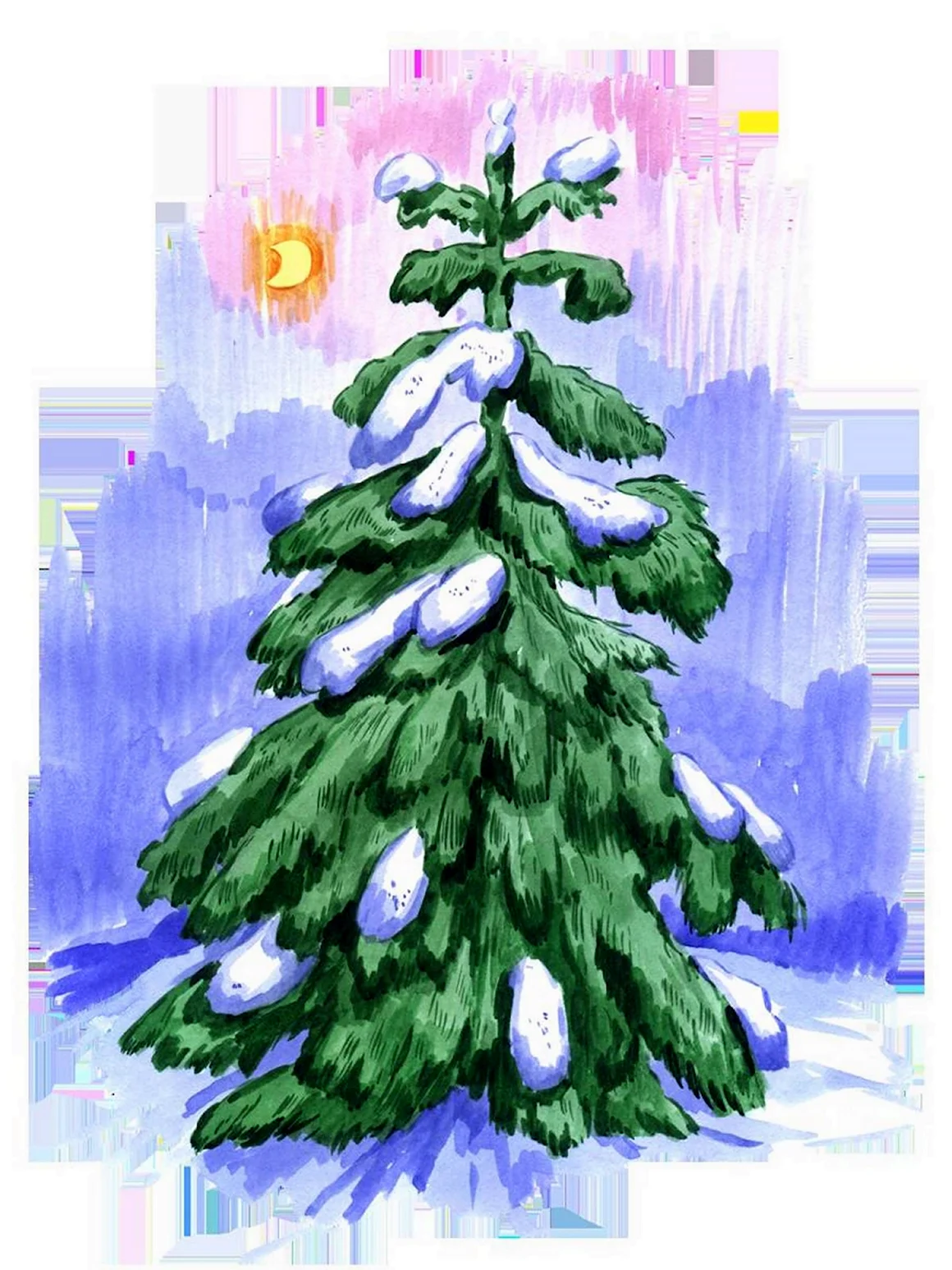 Зимняя елка для детей